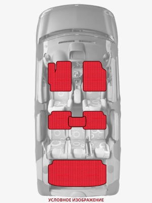 ЭВА коврики «Queen Lux» комплект для Honda N-Box